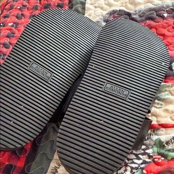 Allen Edmonds Black Men's Leather Sandals - Picture 11 of 13